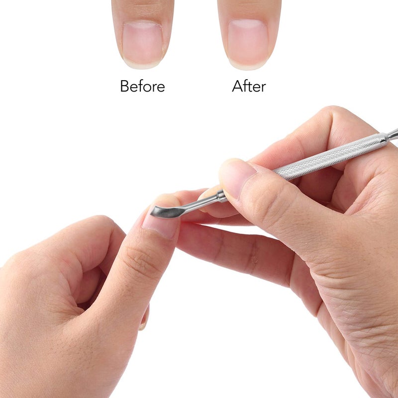 Rikans Cuticle Pusher Nail Art & Uv Gel Nail Polish Remover Tool for Fingernail Polish Manicure pedicure cuticle trimmer. (Nail Cuticle Cleaner) - Image 5